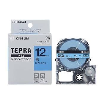 KING JIM TEPRA テープカートリッジ 12mm Amazon | キングジム テープカートリッジ テプラPRO 12mm SC12B